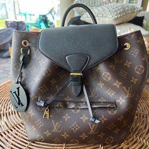 Louis Vuitton Montsouris NM Backpack Monogram Canvas with Leather PM